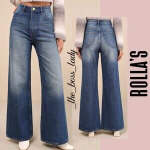 Free People x Rolla's flare jeans cotton boho high rise casual cozy 29